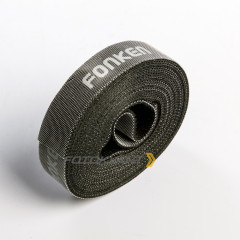 Fotokvant Tape-26B текстильная лента-липучка для организации проводов в студии черная