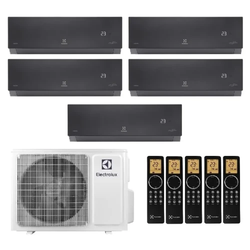 Мульти сплит система на 4 комнаты Electrolux EACO/I-42 FMI-5/N8_ERP / EACS/I-09 HEN FMI/N8_ERP/in - 5шт. Комплект Enterprise Black