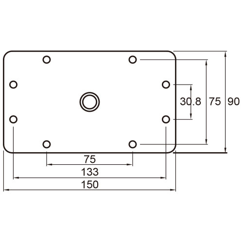 Кронштейн KUPO KS-046 3" BABY WALL PLATE