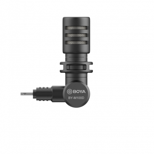 BOYA BY-M100D КОМПАКТНЫЙ МИКРОФОН С ПОВОРОТНОЙ ГОЛОВОЙ И РАЗЪЕМОМ LIGHTNING