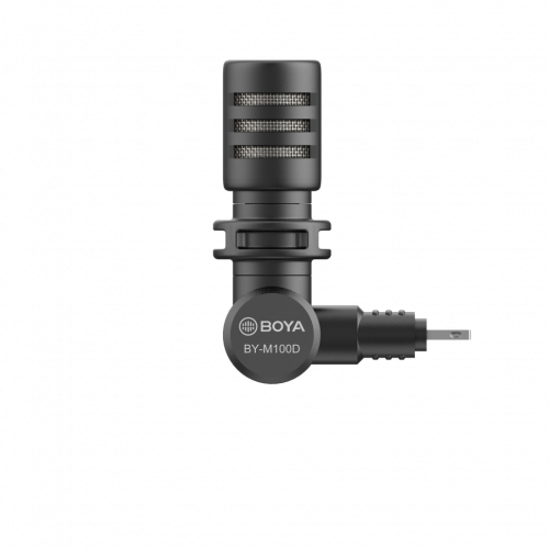 BOYA BY-M100D КОМПАКТНЫЙ МИКРОФОН С ПОВОРОТНОЙ ГОЛОВОЙ И РАЗЪЕМОМ LIGHTNING