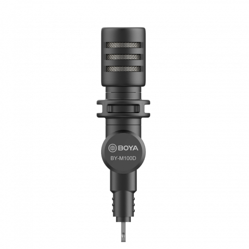 BOYA BY-M100D КОМПАКТНЫЙ МИКРОФОН С ПОВОРОТНОЙ ГОЛОВОЙ И РАЗЪЕМОМ LIGHTNING