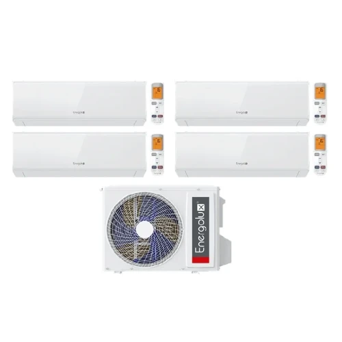 Мульти сплит система на 4 комнаты Energolux ESAM28M2_AR2_DC4 / ESAS07M3_WF_AR2_DC - 4 шт Комплект Geneva White