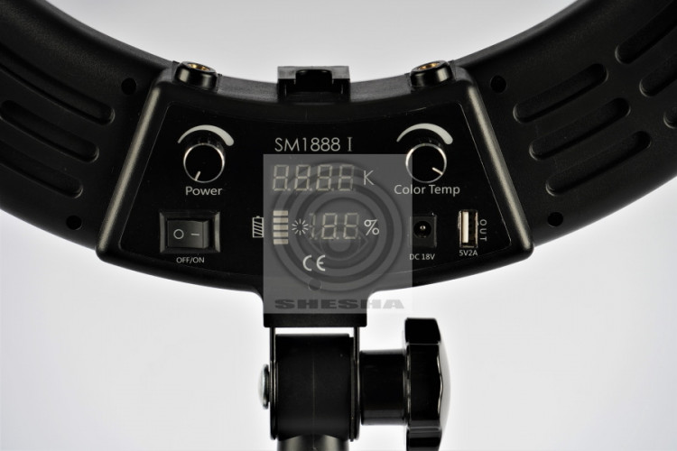 Светодиодный кольцевой осветитель FST LED 18-RLR