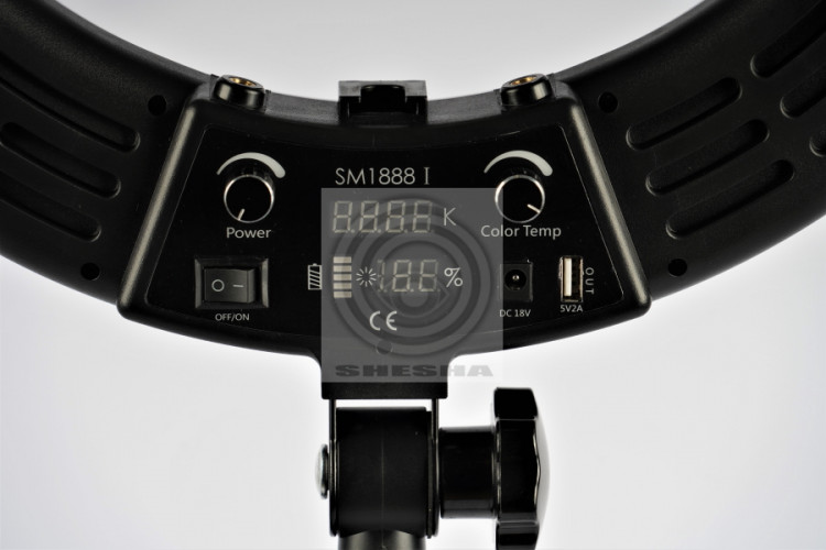 Светодиодный кольцевой осветитель FST LED 18-RLR