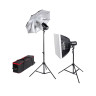 Фотозонт Godox UB-002 84cm серебро/черный