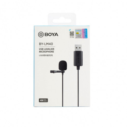 Петличный USB микрофон Boya BY-LM40 (для ПК)