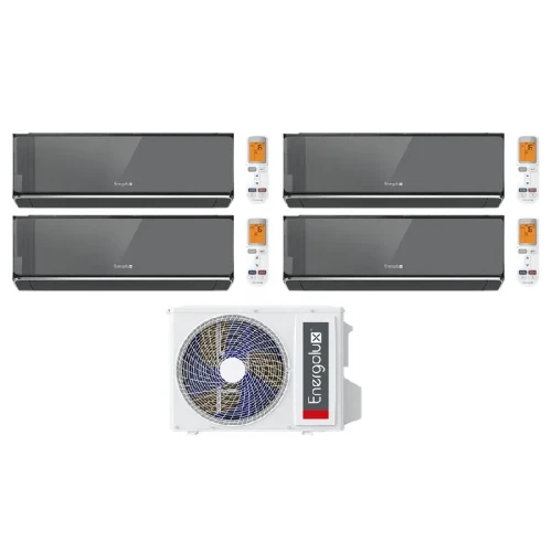 Мульти сплит система на 4 комнаты Energolux ESAM36M2_AR2_DC4 / ESAS09M3_WFB_AR2_DC - 4 шт Комплект Geneva Black