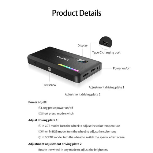 Осветитель Ulanzi VIJIM VL196 RGB