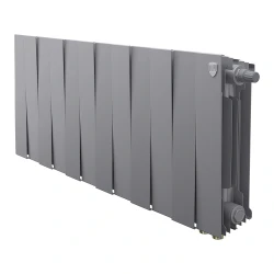 Радиатор биметаллический Royal Thermo PianoForte 300 Серебристый VR80 - 12 секц. Pianoforte 300 VR80