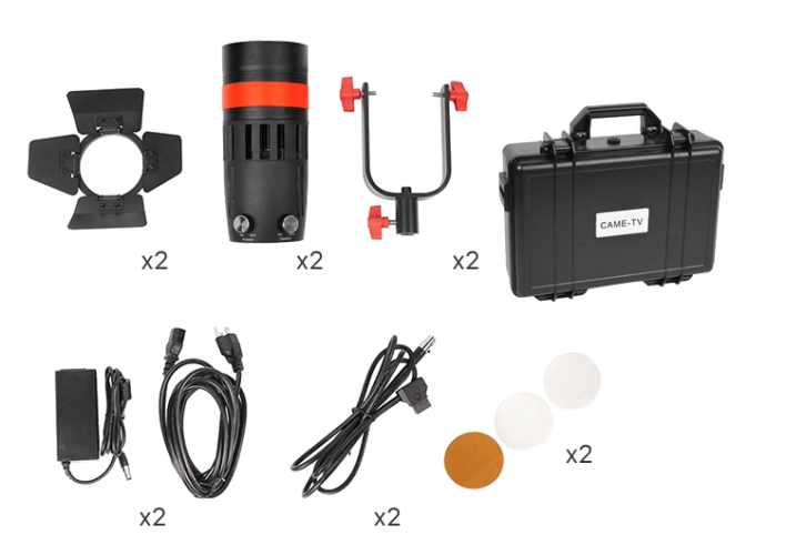 Комплект осветителей 2шт CAME-TV Boltzen 55W (5600K)