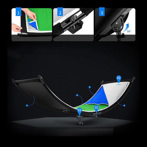 Отражатель - хромакей Neewer 6-в-1 Clamshell Light Reflector Diffuser 155x61см