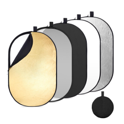 Комплект отражателей K&amp;F Concept 5-in-1 Oval Foldable Reflector 60x90см
