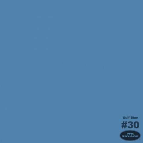Savage (30-1253) Gulf Blue фон бумажный 1,35x11 м голубой залив