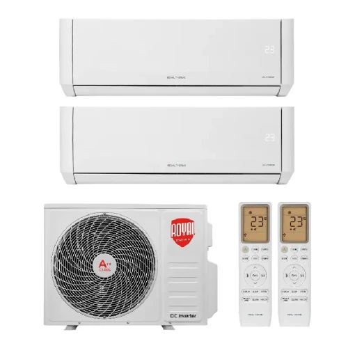Мульти сплит система на 2 комнаты Royal Thermo RTFMO/out-18HN8 / RTFMI/in-09HN8/white - 2 шт. Комплект Barocco White