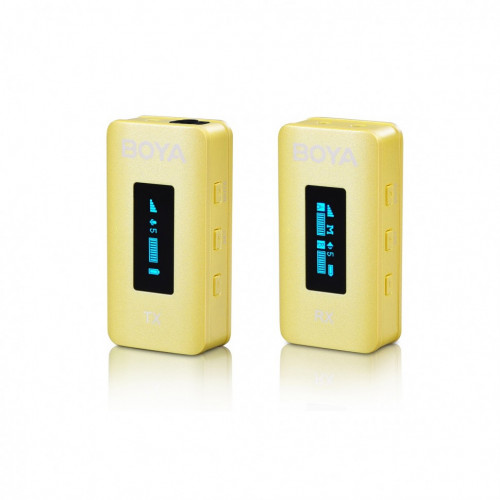 Boya BY-XM6-K1Y Компактный беспроводной микрофон с зарядным кейсом (Желтый)