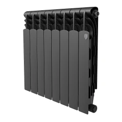 Радиатор биметаллический Royal Thermo Revolution B 500 Чёрный – 10 секц. Revolution B