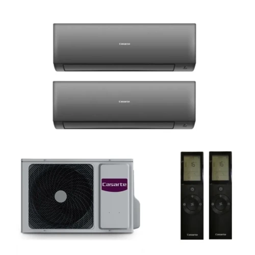 Мульти-сплит комплект на 2 комнаты Casarte 2U50CM1/R3 / CAS25CX1/R3-B - 2 шт. Комплект ELETTO Black