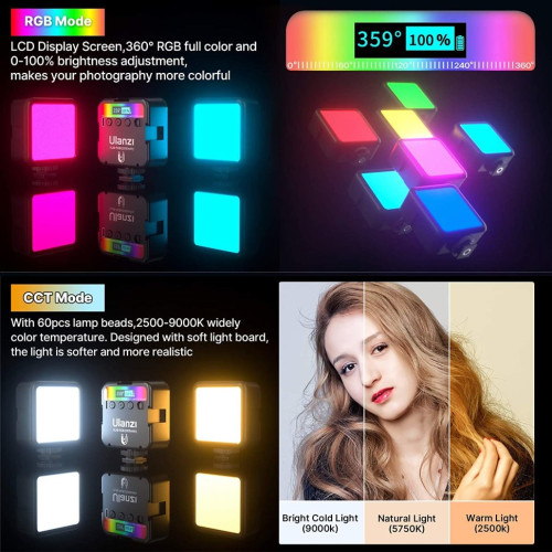 Осветитель Ulanzi VL49 RGB Чёрный