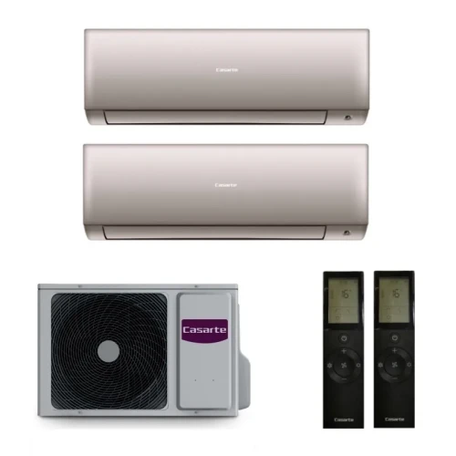 Мульти-сплит комплект на 2 комнаты Casarte 2U50CM1/R3 / CAS25CX1/R3-G - 2 шт. Комплект ELETTO Gold