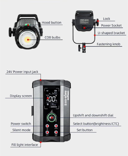 Осветитель Weeylite Ninja 400 Mark II