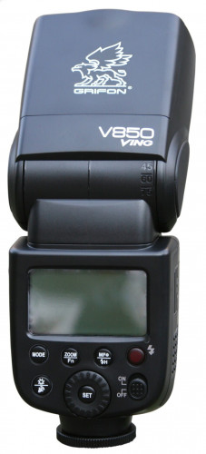 Grifon Фотовспышка накамерная V850 (центральный контакт, литиевые батареи)