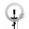 QZSD Q14+186 KIT BLACK кольцевой свет со стойкой черный