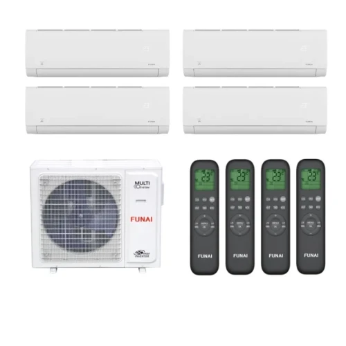 Мульти сплит система на 4 комнаты Funai RAM-I-4OK105HP.02/U / RAM-I-SG25HP.W03/S - 4 шт. Комплект Origami Shogun
