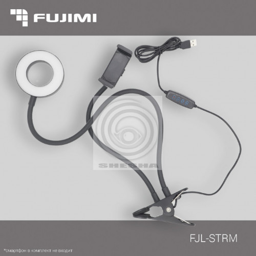 Fujimi FJL-STRM Компактный кольцевой осветитель с креплением для смартфона