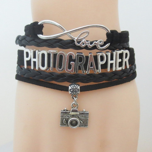 Fotokvant PRB-013 браслет "Бесконечная любовь к фотографии" с шармом
