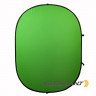 Fotokvant BG-1520 Blue Green фон тканевый складной синий-зеленый хромакей 1.5х2 м
