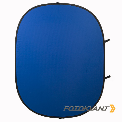 Fotokvant BG-1520 Blue Green фон тканевый складной синий-зеленый хромакей 1.5х2 м
