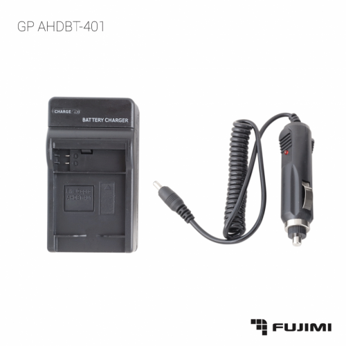 Fujimi AHDBT-401 Зарядное устройство с автомобильным адаптером, для АКБ GP H4B(GoPro4)