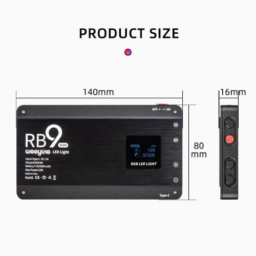 Осветитель Weeylite RB9 RGB