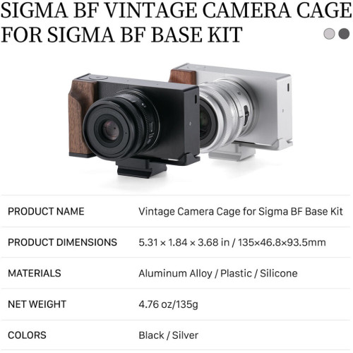 Клетка Tilta Vintage Base Kit для Sigma BF Серебро