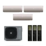Мульти-сплит комплект на 3 комнаты Casarte 3U70CM1/R3 / CAS25CX1/R3-G - 3 шт. Комплект ELETTO Gold