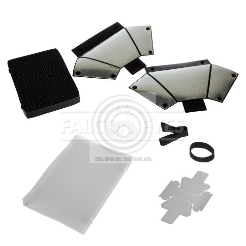 Отражатель Falcon Eyes SR-CA kit с рассеив. и сот. нас. для накамер. вспышки