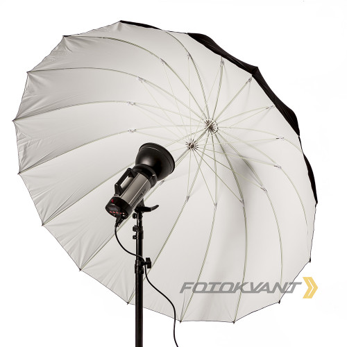 Fotokvant U-130W Para параболический глубокий зонт белый 130 см