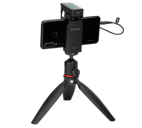 BOYA BY-XM6-S1 Миниатюрная двухканальная беспроводная микрофонная система 2,4 ГГц.