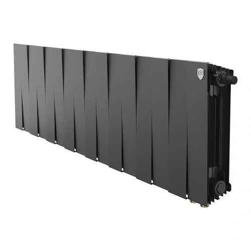 Радиатор биметаллический Royal Thermo PianoForte 300 Чёрный VR80 - 16 секц. Pianoforte 300 VR80