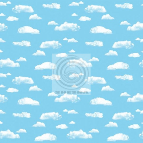 Ella Bella COROBUFF CLOUDS (12850) фон бумажный объемный белые облака 120х380 см