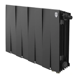Радиатор биметаллический Royal Thermo PianoForte 300 Чёрный VR80 - 8 секц. Pianoforte 300 VR80