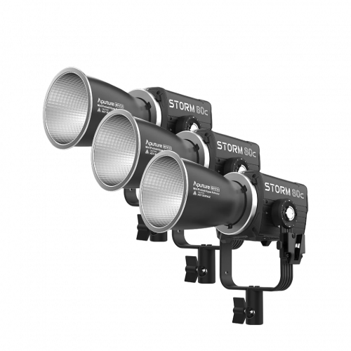 Комплект осветителей Aputure STORM 80c (3шт)