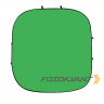 Fotokvant BG-2424 Blue Green фон тканевый складной синий-зеленый хромакей 2.4х2.4 м