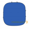 Fotokvant BG-2424 Blue Green фон тканевый складной синий-зеленый хромакей 2.4х2.4 м