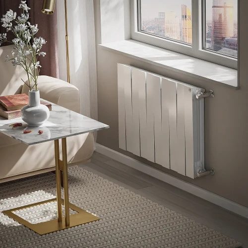 Радиатор биметаллический Royal Thermo PianoForte 500 Bianco Traffico - 10 секц. Pianoforte 500 new
