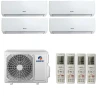 Мульти сплит система на 4 комнаты Gree GWHD(36)NK6LO(LC)(LH) / GWH09AGAXA-K6DNA4C/II - 4 шт. Комплект Pular