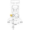 Зажим KUPO KCP-844 TV COUPLER SILVER