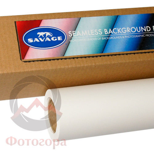 Savage (66-1253) Pure White фон бумажный 1,35x11 м чисто белый