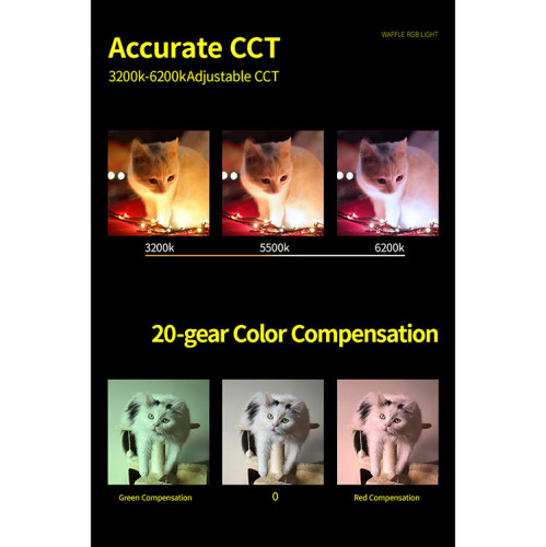 Осветитель YC Onion WAFFLE PRO RGB Чёрный